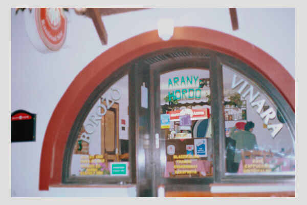 a Borozo (bar) where we stopped to have a drink in Siklos