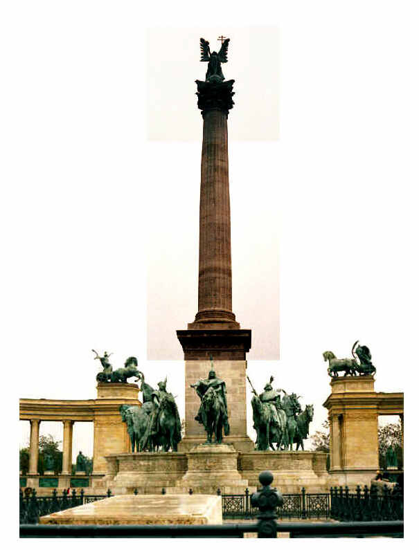 Sculpture in Heroe's Square, Budapest
