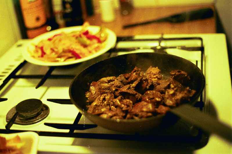 Hungarian-style Chicken Livers with peppers
